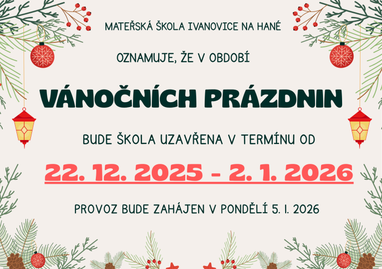 Vánoční prázdniny